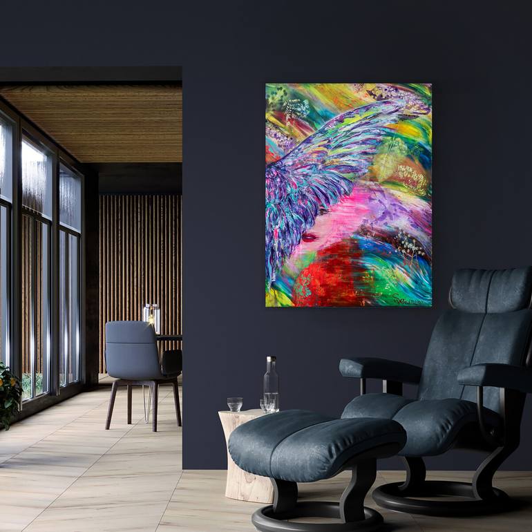 Original Abstract Expressionism Abstract Painting by Lana Hollinger