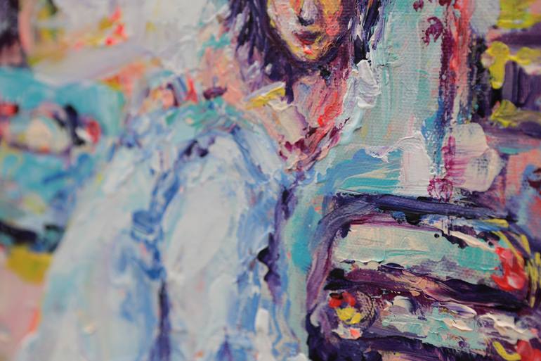 Original Abstract Expressionism Women Painting by Lana Hollinger