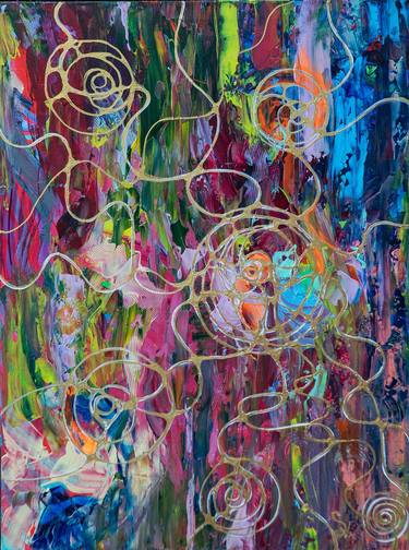 Original Abstract Expressionism Abstract Paintings by Lana Hollinger