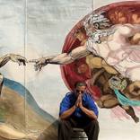 Personal Rendition of The Creation of Adam by J Eric Minton
