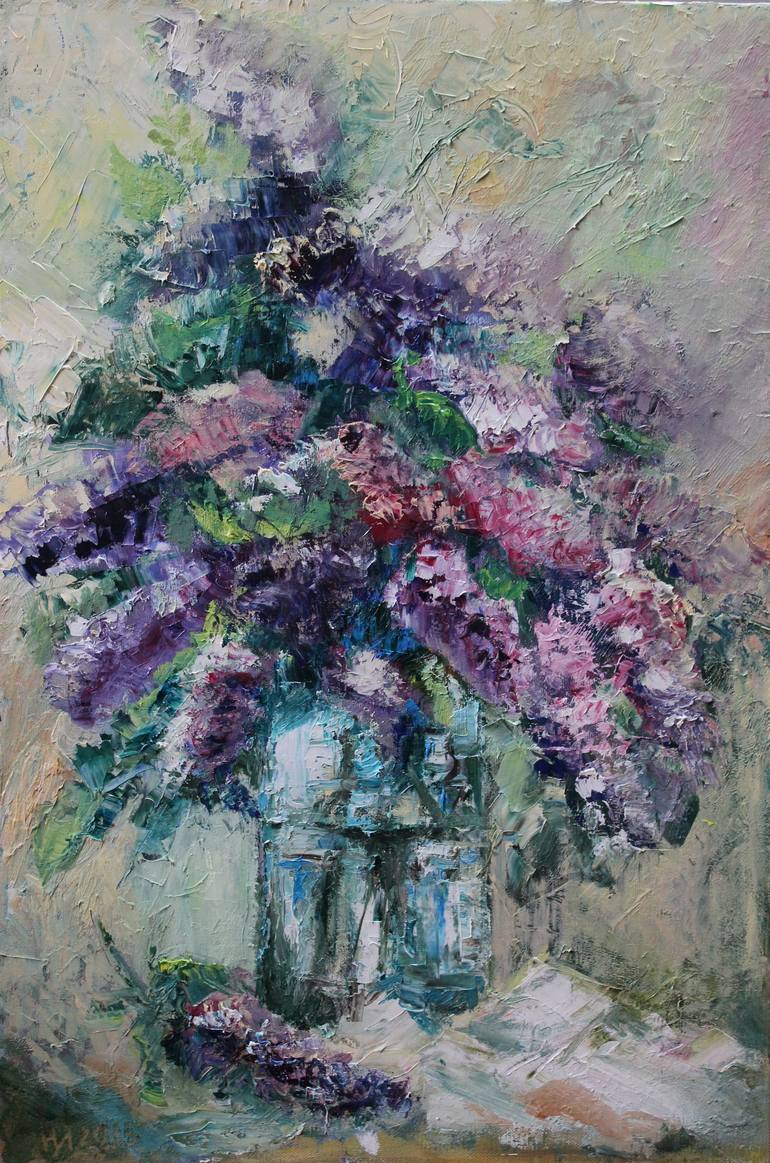 Lilac Variation Painting By Natali Jordan 