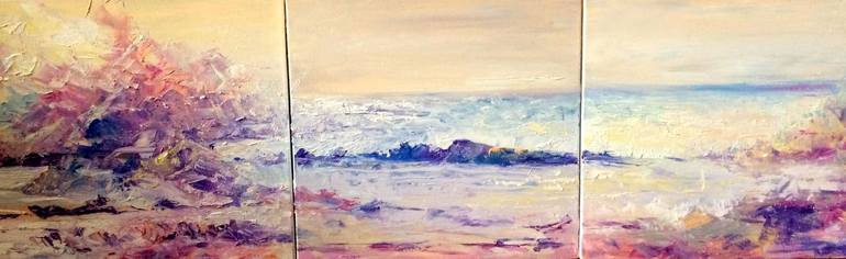 Original Abstract Expressionism Seascape Painting by Natali Jordan