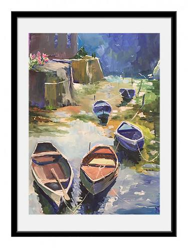 Original Boat Paintings by Natali Jordan