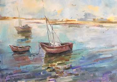 Print of Expressionism Boat Paintings by Natali Jordan