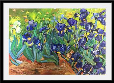 Irises, a copy of Van Gogh thumb