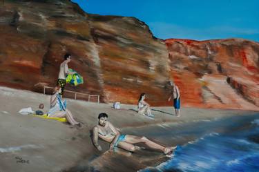 Original Realism Beach Paintings by Flavio Guerrerod