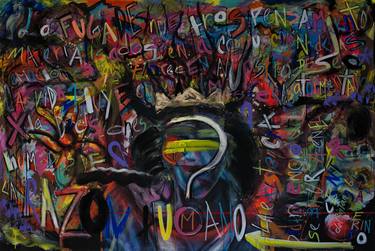 Original Expressionism Calligraphy Paintings by Flavio Guerrerod
