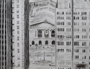Original Realism Architecture Drawings by Flavio Guerrerod