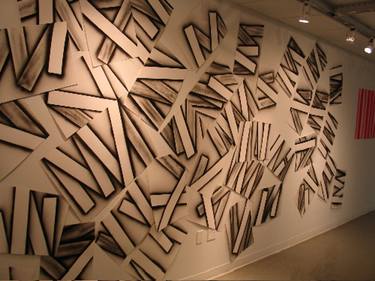 Original Abstract Installation by Frank Gavere