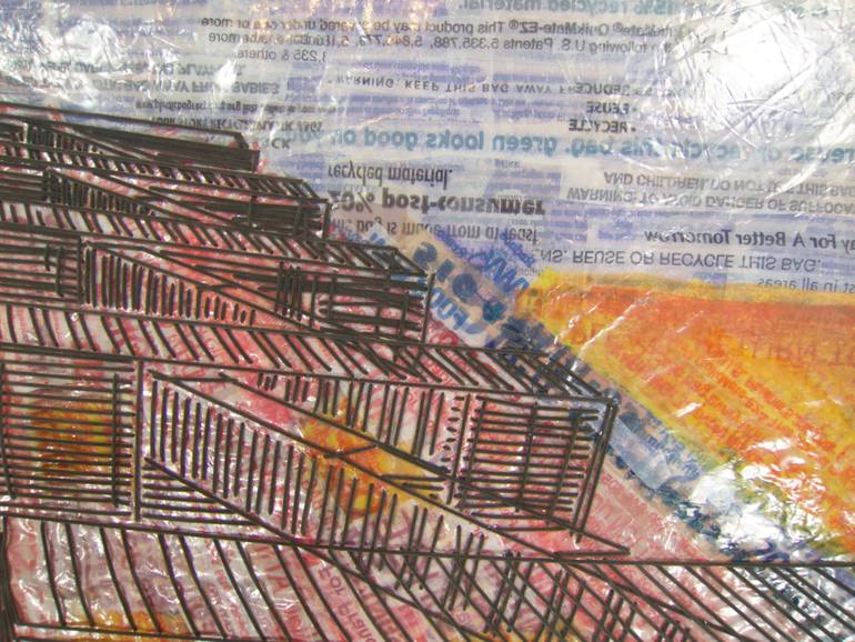 Original Modernism Architecture Collage by Natalya Khorover