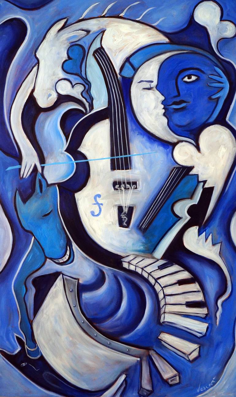 Print of Contemporary Music Paintings by Valerie Vescovi