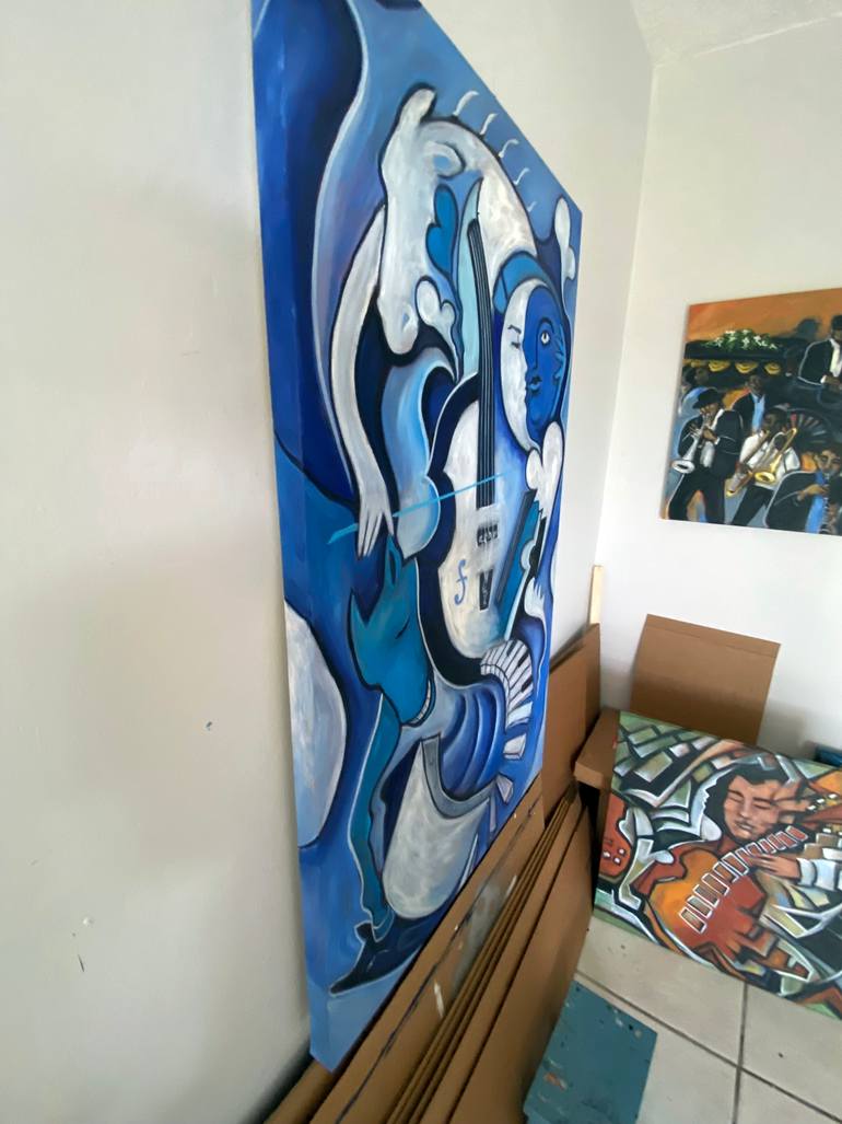 Original Contemporary Music Painting by Valerie Vescovi