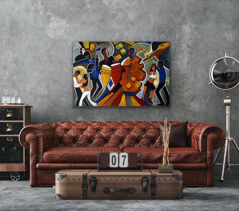 Original Contemporary Music Painting by Valerie Vescovi