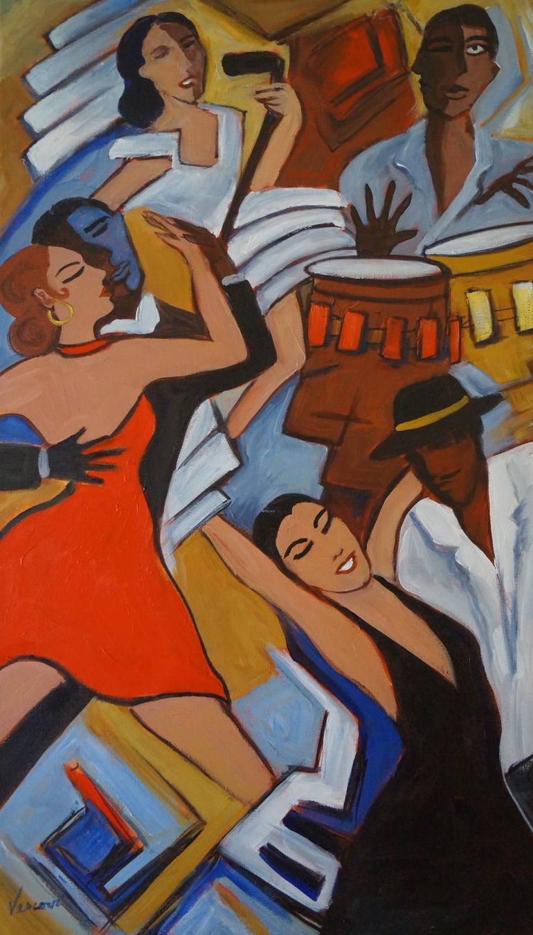 Print of Contemporary Music Paintings by Valerie Vescovi