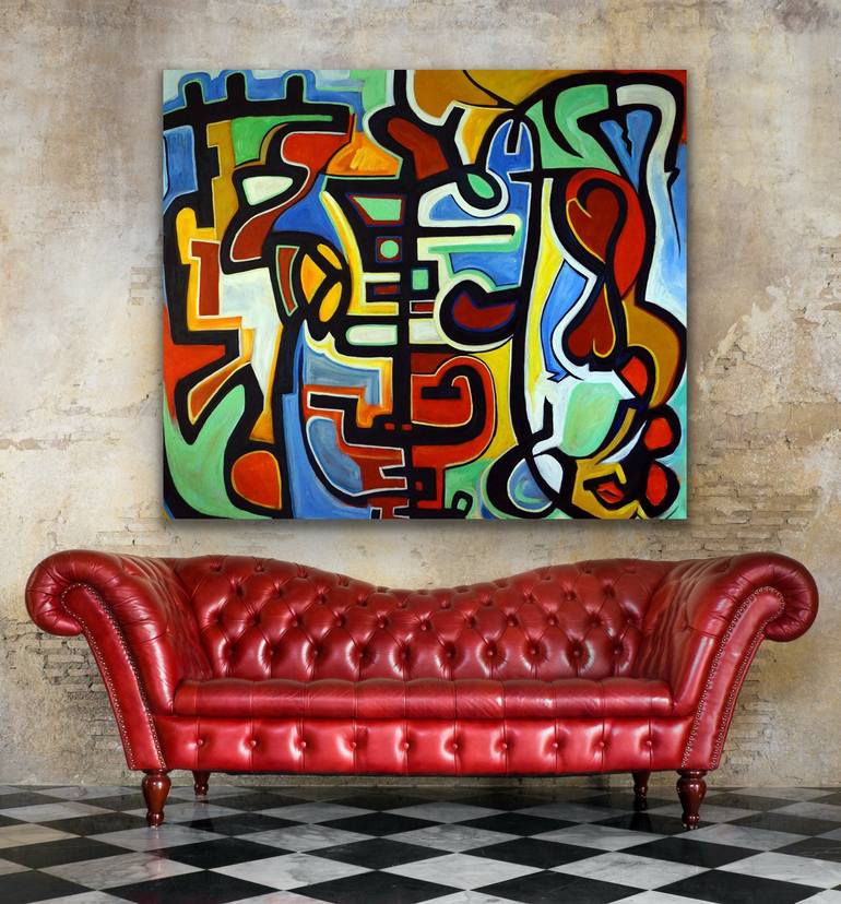 Original Abstract Expressionism Abstract Painting by Valerie Vescovi