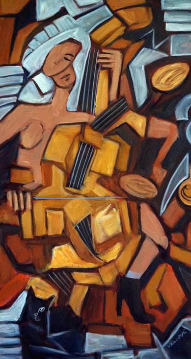 Print of Abstract Expressionism Music Paintings by Valerie Vescovi