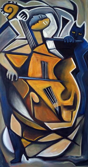 Original Cubism Music Paintings by Valerie Vescovi