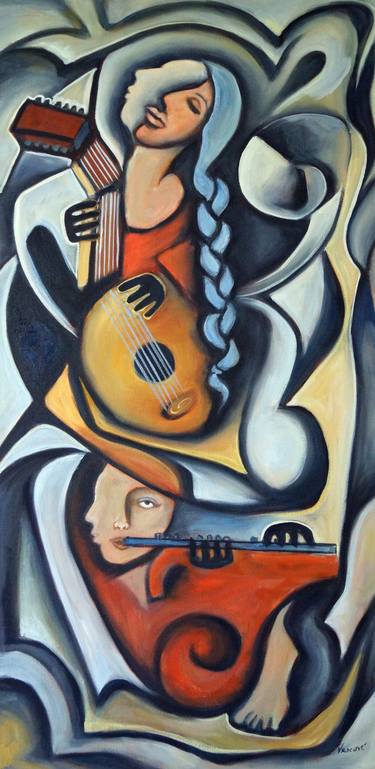 Original Music Painting by Valerie Vescovi