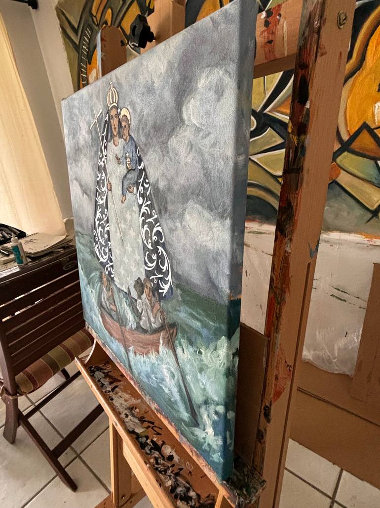 Original Classicism Religion Painting by Valerie Vescovi