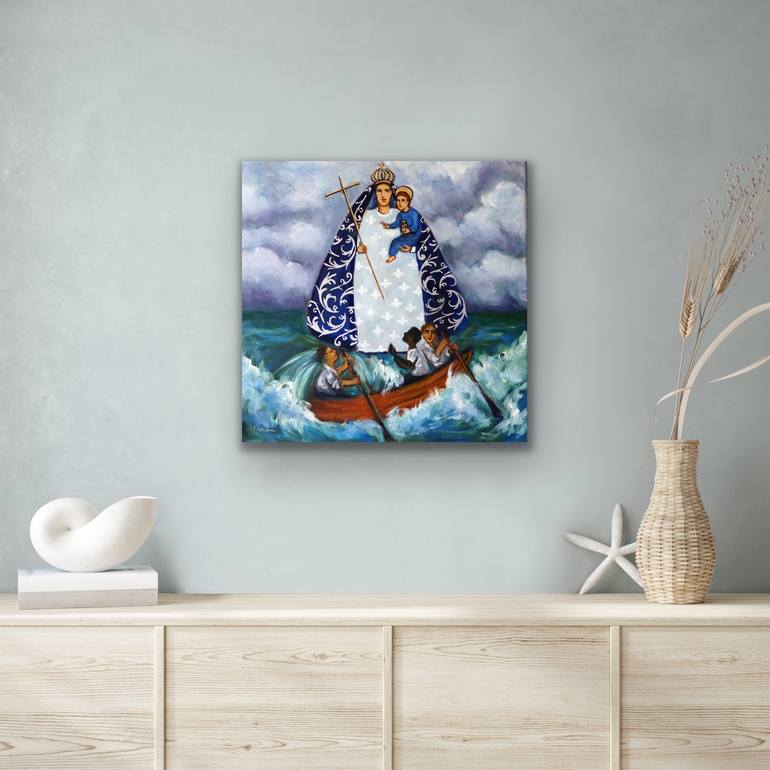 Original Classicism Religion Painting by Valerie Vescovi