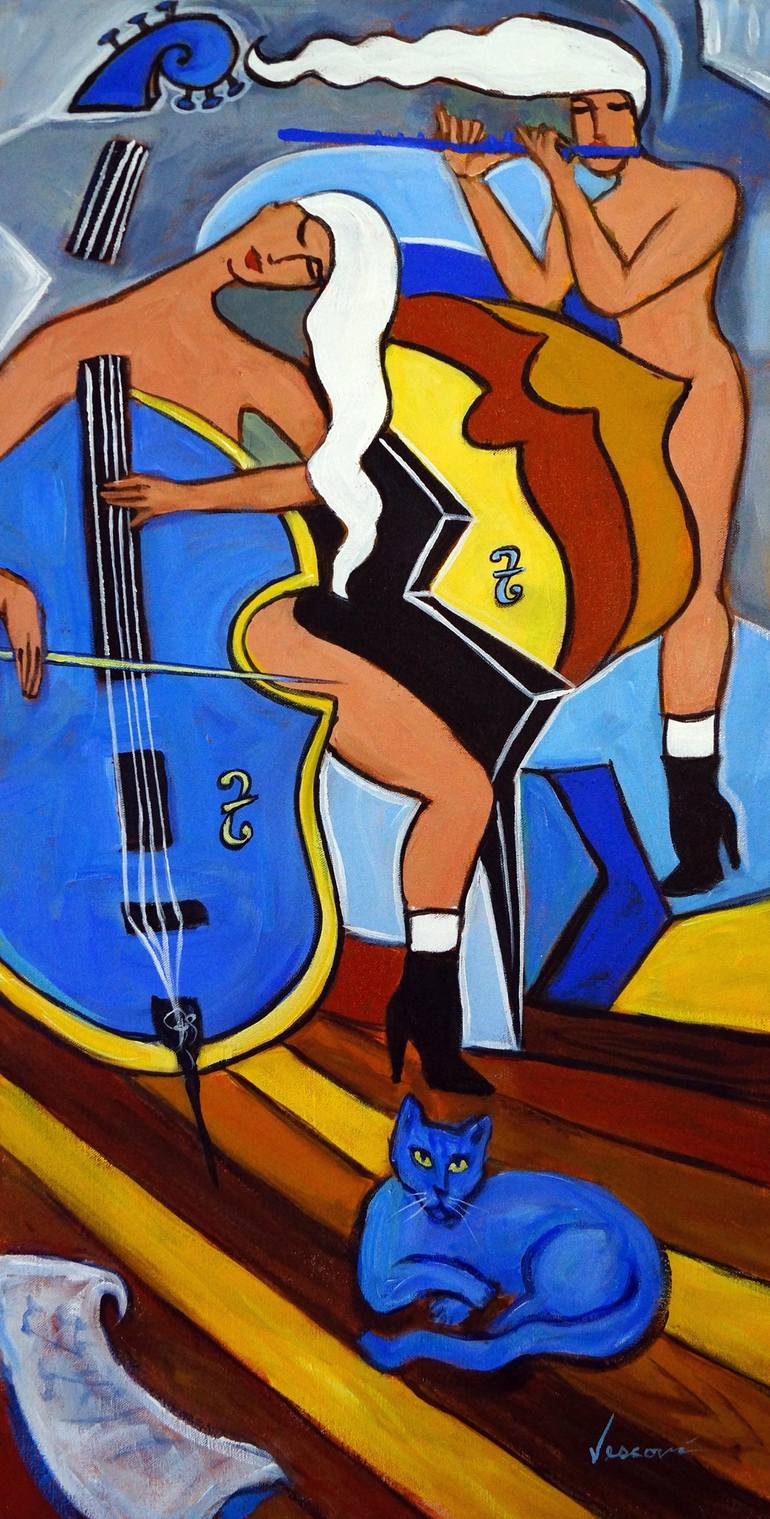 Print of Contemporary Music Paintings by Valerie Vescovi