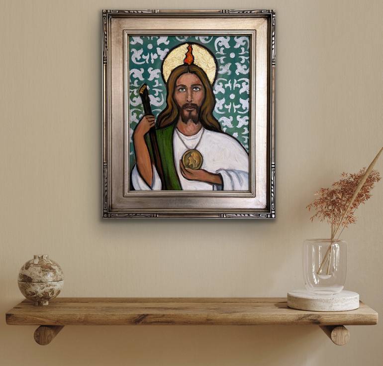 Original Figurative Religion Painting by Valerie Vescovi