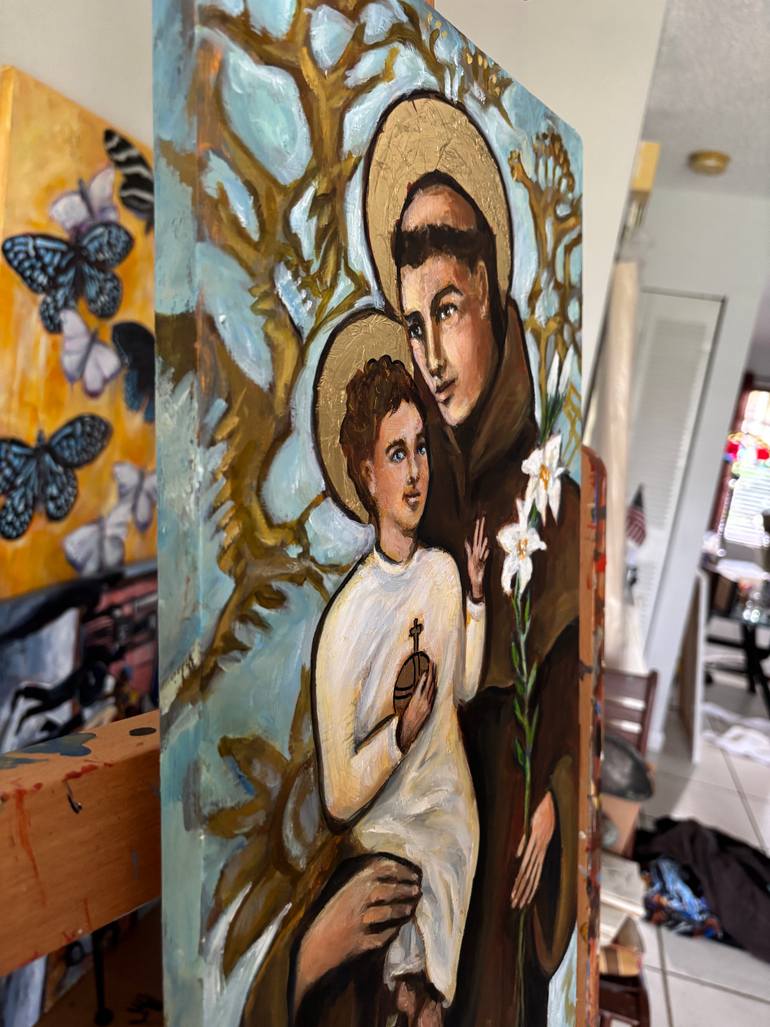 Original Classicism Religion Painting by Valerie Vescovi