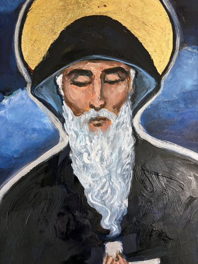 Original Classicism Religion Painting by Valerie Vescovi