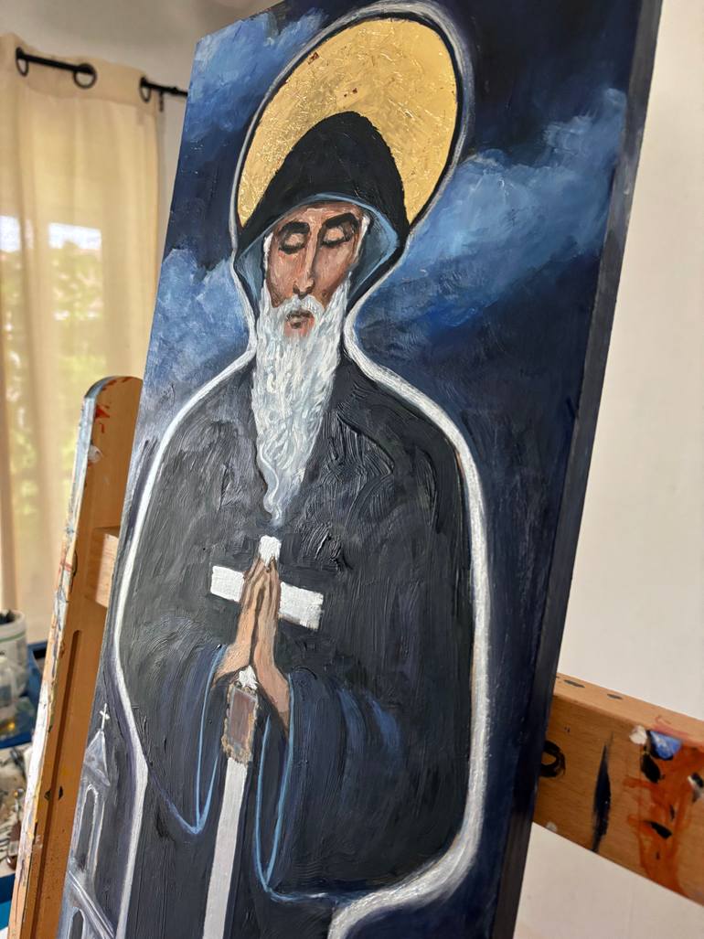 Original Classicism Religion Painting by Valerie Vescovi