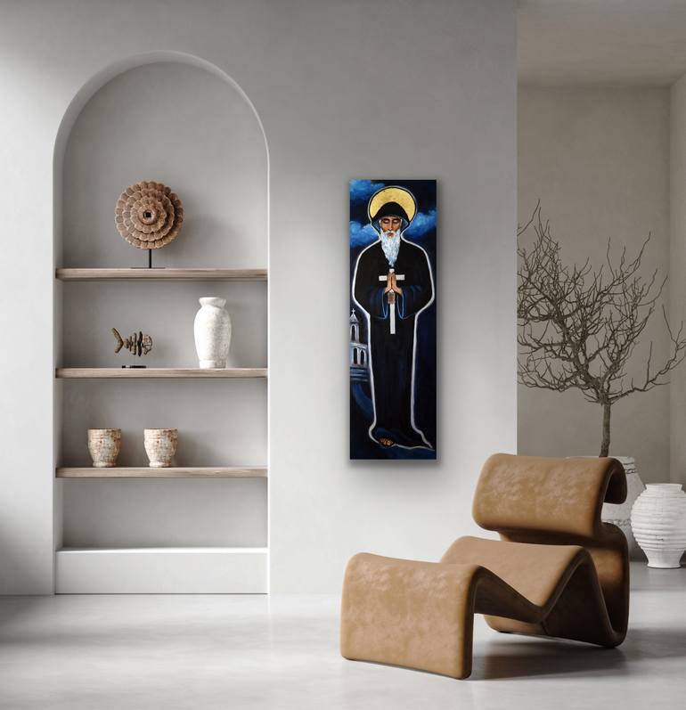 Original Classicism Religion Painting by Valerie Vescovi