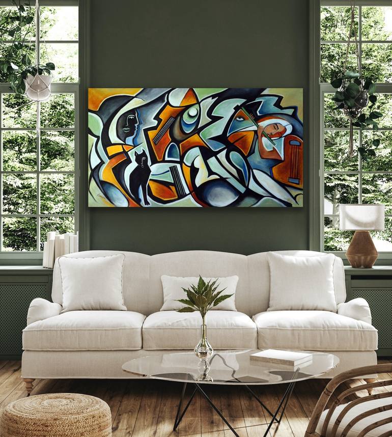 Original Contemporary Music Painting by Valerie Vescovi