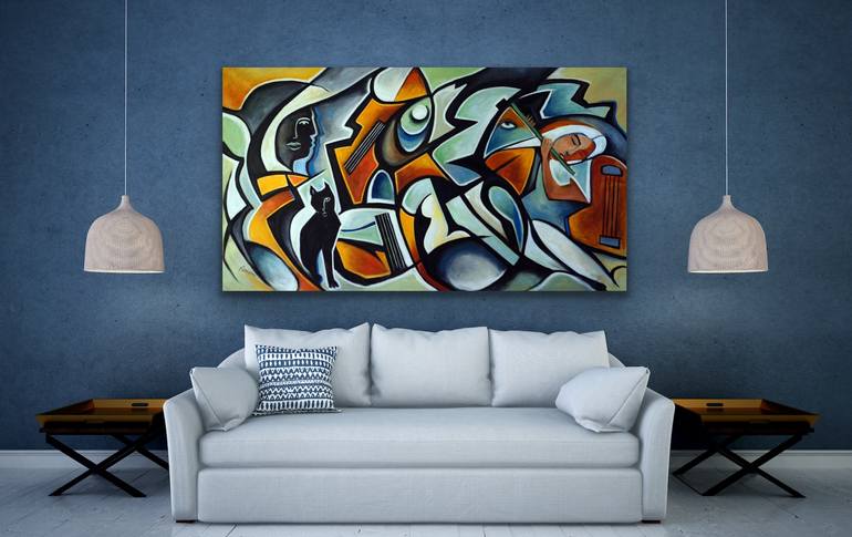 Original Contemporary Music Painting by Valerie Vescovi