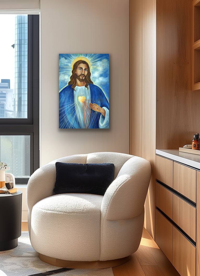 Original Classicism Religion Painting by Valerie Vescovi