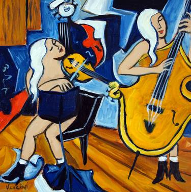 Original Music Paintings by Valerie Vescovi