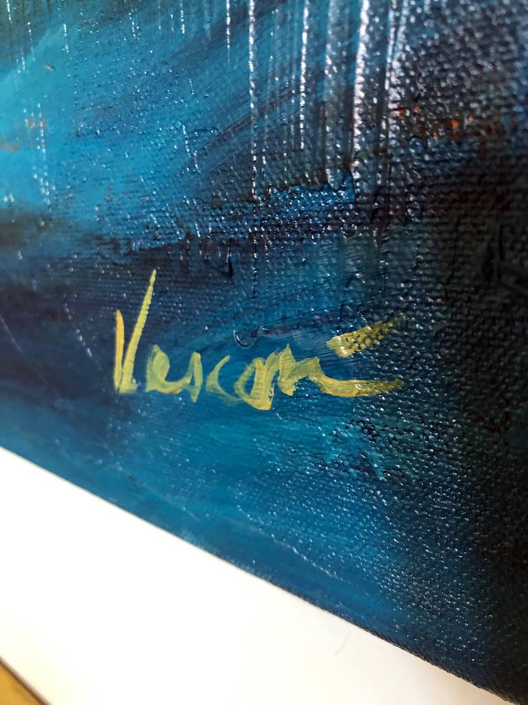 Original Modernism Water Painting by Valerie Vescovi