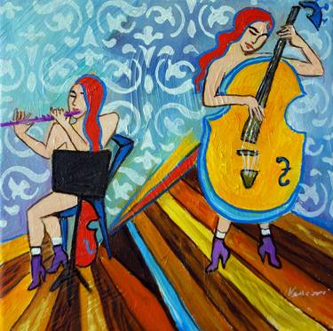 Original Modern Music Paintings by Valerie Vescovi