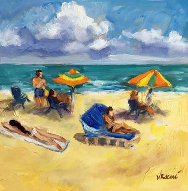 Original Impressionism Seascape Paintings by Valerie Vescovi