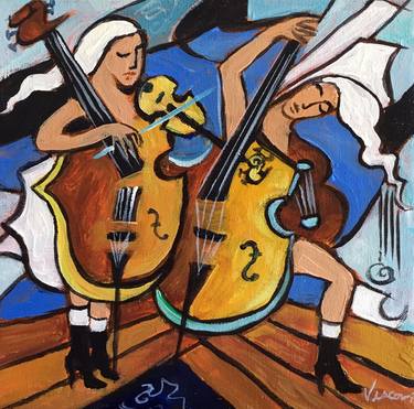 Original Music Paintings by Valerie Vescovi