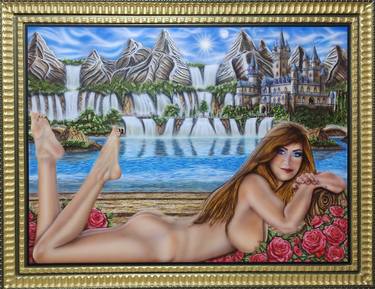 Original Art Nouveau Nature Paintings by Mostafa Nour