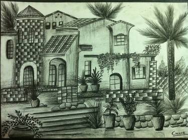 Original Garden Drawing by Cheena Kaushal