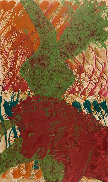 Original Expressionism Animal Painting by Lisa Kenion