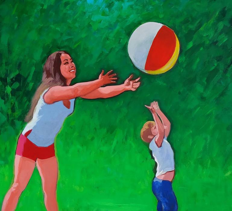 Original Family Painting by Andrea Ortuño