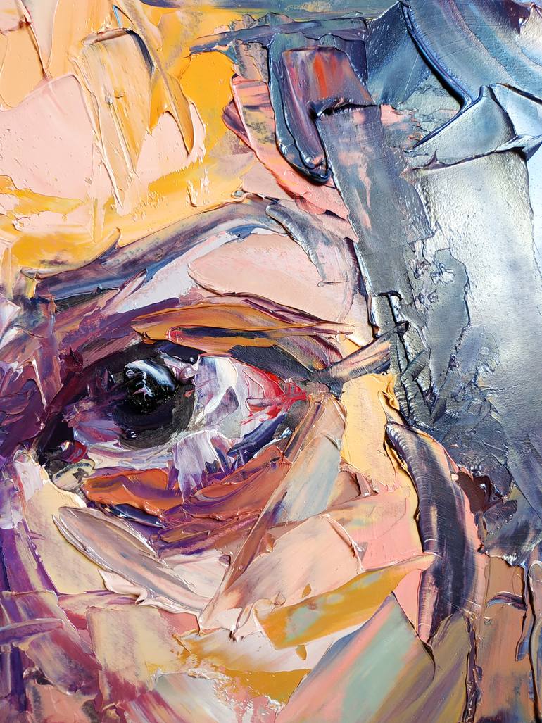 Original Expressionism People Painting by Andrea Ortuño