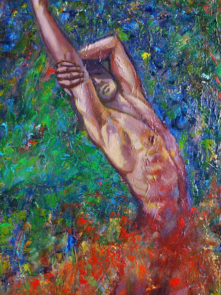 Original Figurative Body Painting by Andrea Ortuño