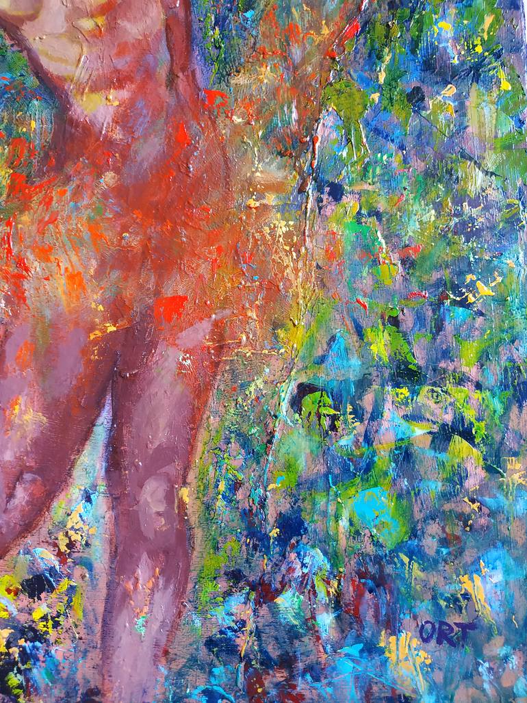 Original Figurative Body Painting by Andrea Ortuño