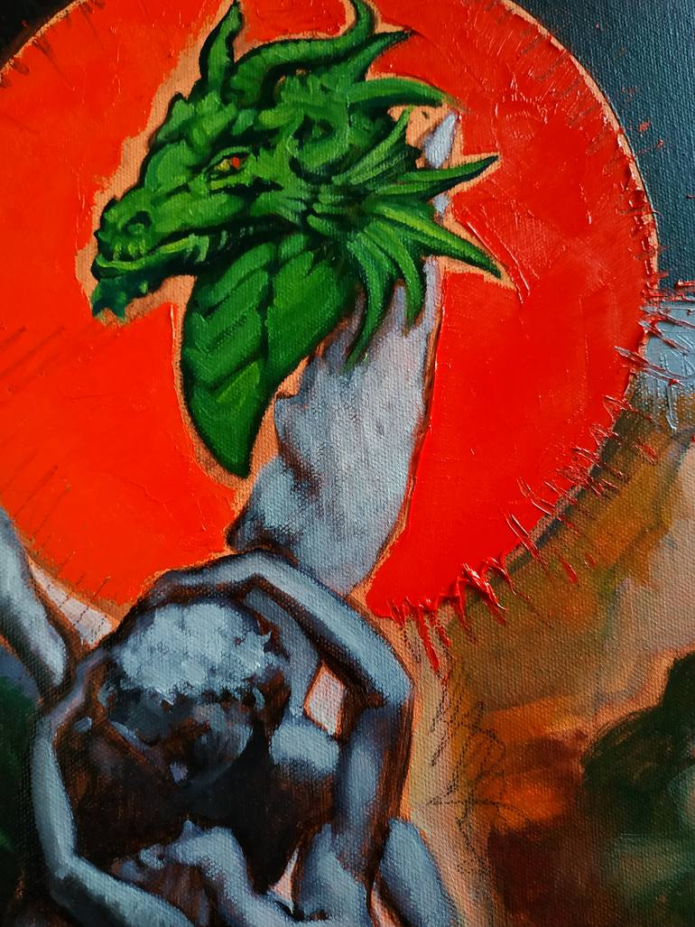Original Figurative Fantasy Painting by Andrea Ortuño