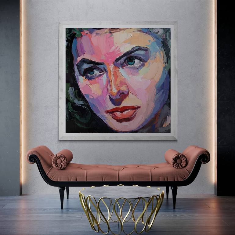 Original Impressionism Portrait Painting by Andrea Ortuño