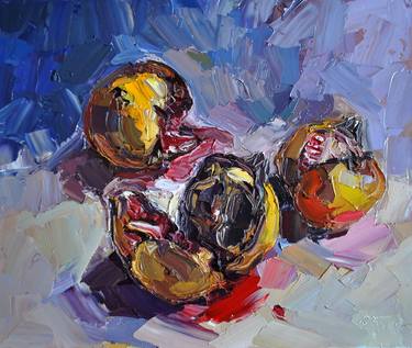 Original Expressionism Still Life Paintings by Andrea Ortuño