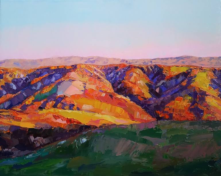 Original Expressionism Landscape Paintings by Andrea Ortuño