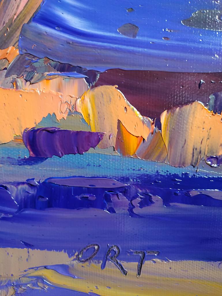 Original Expressionism Landscape Painting by Andrea Ortuño